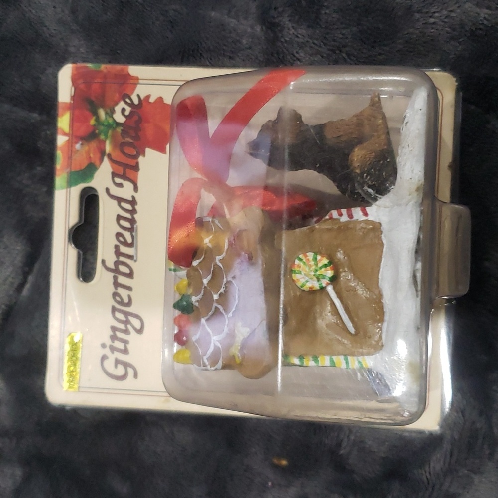 Gingerbread House Yorkie Decoration Christmas Holidays